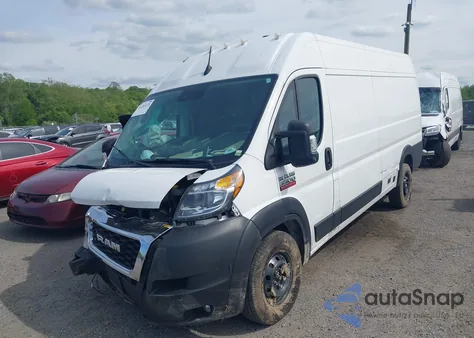 2022 Ram Promaster 3500 Cargo Van High Roof 159 Wb Ext из США, поврежденный, VIN 3C6MRVJG7NE120741